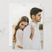 Moderne eenvoudige scriptkalligrafie-foto's binnen kaart (Achterkant)