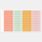 Moderne Eenvoudige scriptroze meisjeswaterdichte n Labels (Vel)