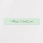 Moderne Eenvoudige scriptroze meisjeswaterdichte n Labels (Design 2)