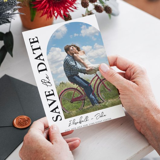 Moderne Eenvoudige scriptverbinding met de datum o Save The Date