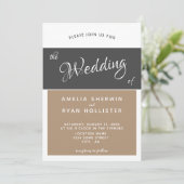 Moderne, eenvoudige scriptweduwen kaart (Staand voorkant)