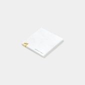 Moderne eenvoudige Sjabloon elegant goud en marmer Post-it® Notes (Schuin)