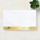 Moderne eenvoudige Sjabloon Elegant Goud en Marmer Post-it® Notes (Kantoor)