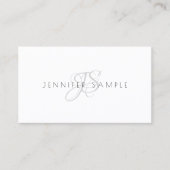 Moderne eenvoudige Sjabloon Elegant minimalistisch Visitekaartje (Voorkant)