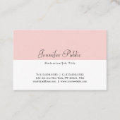 Moderne eenvoudige Sjabloon elegant zwart-wit Visitekaartje (Voorkant)