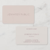 Moderne Eenvoudige Sjabloon Elegante Kleur Profess Visitekaartje (Voorkant / Achterkant)