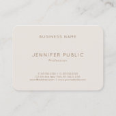 Moderne Eenvoudige Sjabloon Elegante Kleur Profess Visitekaartje (Achterkant)