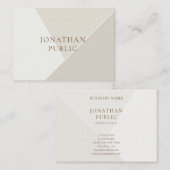 Moderne Eenvoudige Sjabloon Minimalistisch Premium Visitekaartje (Voorkant / Achterkant)