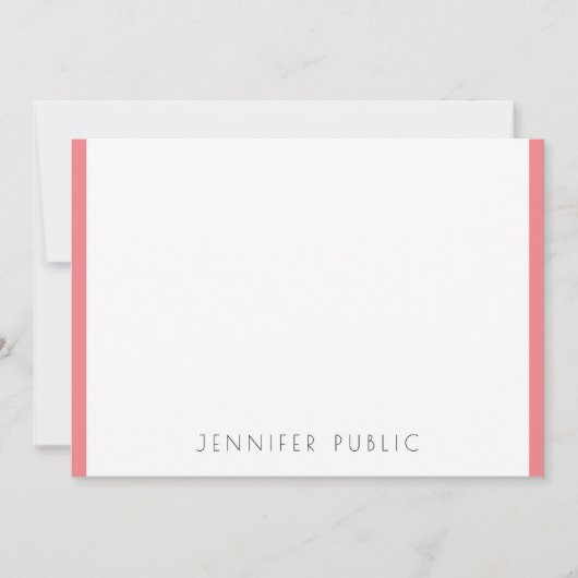 Moderne, eenvoudige Sjabloon monogram Initiaal (Voorkant)