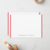 Moderne, eenvoudige Sjabloon monogram Initiaal (Voorkant / Achterkant in situ)