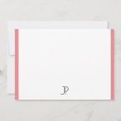 Moderne, eenvoudige Sjabloon monogram Initiaal (Achterkant)