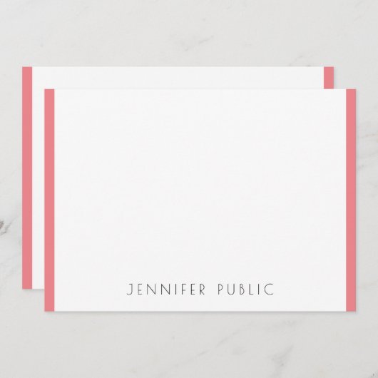 Moderne, eenvoudige Sjabloon monogram Initiaal (Voorkant / Achterkant)