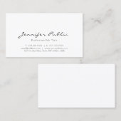 Moderne, eenvoudige Sjabloon op maat Visitekaartje (Voorkant / Achterkant)