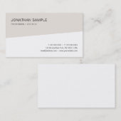 Moderne, eenvoudige Sjabloon, professionele legant Visitekaartje (Voorkant / Achterkant)