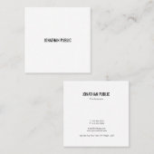 Moderne, eenvoudige Sjabloon professionele luxe lu Vierkante Visitekaartje (Voorkant / Achterkant)