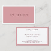 Moderne eenvoudige Sjabloon professionele trendkle Visitekaartje (Voorkant / Achterkant)