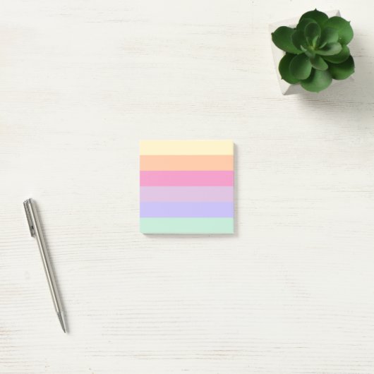 Moderne Eenvoudige Sjabloon Regenboog Kleuren Stre Post-it® Notes (Kantoor)