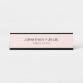 Moderne, eenvoudige Sjabloon Trendy Design Elegant Bureau Naambordje (Voorkant)