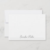 Moderne Eenvoudige Sjabloon Typografie Linen Custo (Achterkant)