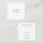 Moderne, eenvoudige Sjabloon voor bedrijven met ee Vierkante Visitekaartje (Voorkant / Achterkant)