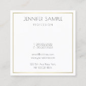 Moderne, eenvoudige Sjabloon voor bedrijven met ee Vierkante Visitekaartje (Achterkant)