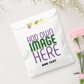 MODERNE EENVOUDIGE SJABLOON VOOR BEWERKBARE WITTE BEDANKZAKJE (Gezegeld)