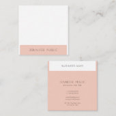 Moderne, eenvoudige Sjabloon voor design, stijlvol Vierkante Visitekaartje (Voorkant / Achterkant)