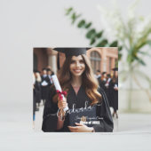 Moderne eenvoudige Spaanse flat dank u kaart (Staand voorkant)