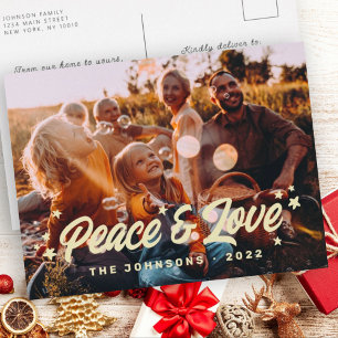 Moderne eenvoudige speelse groetjes Sterren Feestdagenkaart