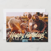 Moderne eenvoudige speelse groetjes Sterren Feestdagenkaart (Voorkant)