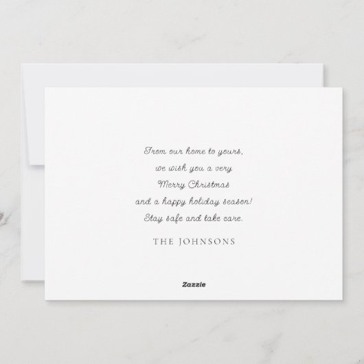 Moderne eenvoudige speelse groetjes Sterren Feestdagenkaart (Achterkant)