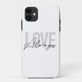 Moderne, eenvoudige stadtypografie "Liefde Altijd" Case-Mate iPhone Case