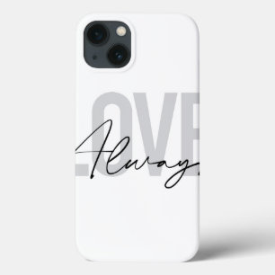 Moderne, eenvoudige stadtypografie "Liefde Altijd" Case-Mate iPhone Case