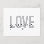 Moderne, eenvoudige, stedelijke, coole design Love Briefkaart (Voorkant)