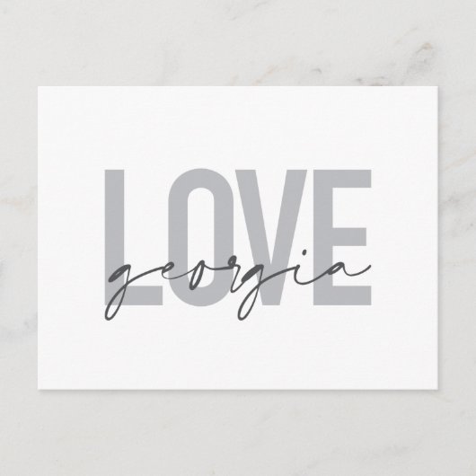 Moderne, eenvoudige, stedelijke, coole design Love Briefkaart (Voorkant)