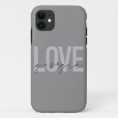 Moderne, eenvoudige, stedelijke, coole design Love Case-Mate iPhone Case (Achterkant)