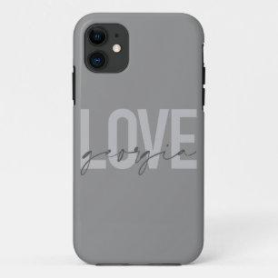 Moderne, eenvoudige, stedelijke, coole design Love Case-Mate iPhone Case