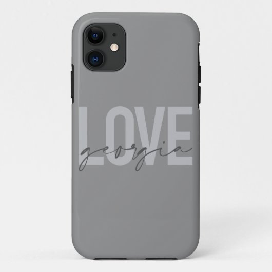 Moderne, eenvoudige, stedelijke, coole design Love Case-Mate iPhone Case (Achterkant)