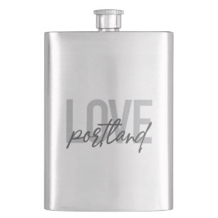 Moderne, eenvoudige, stedelijke, coole design Love Flacon