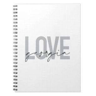 Moderne, eenvoudige, stedelijke, coole design Love Notitieboek
