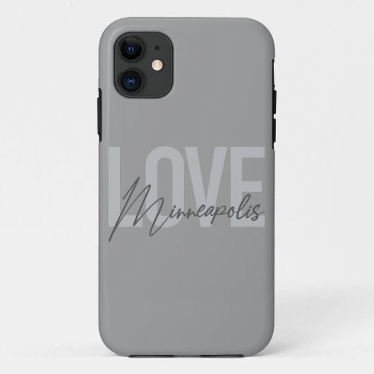 Moderne, eenvoudige, stedelijke, coole Liefde Minn Case-Mate iPhone Case (Achterkant)