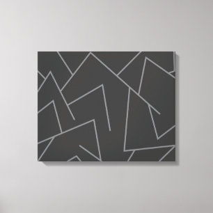 Moderne, eenvoudige, stedelijke, dynamische grafis canvas afdruk