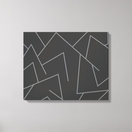 Moderne, eenvoudige, stedelijke, dynamische grafis canvas afdruk (Voorkant)