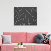 Moderne, eenvoudige, stedelijke, dynamische grafis canvas afdruk (Insitu (Woonkamer))
