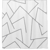 Moderne, eenvoudige, stedelijke, dynamische grafis douchegordijn (Voorkant)