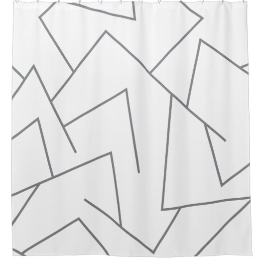 Moderne, eenvoudige, stedelijke, dynamische grafis douchegordijn (Voorkant)