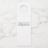 Moderne, eenvoudige, stedelijke, koele vormgeving  flessenhanger (Voorkant)