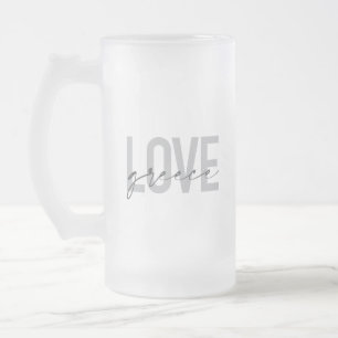 Moderne, eenvoudige, stedelijke, koele vormgeving matglas bierpul