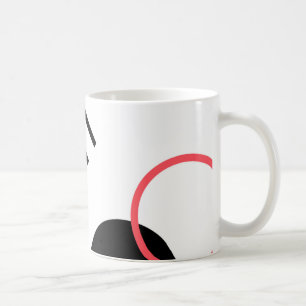 Moderne, eenvoudige, stedelijke, trendmatige geome koffiemok