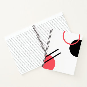 Moderne, eenvoudige, stedelijke, trendmatige geome notitieboek